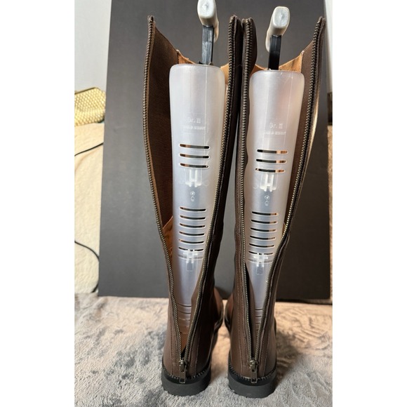 Gentle Souls Kenneth Cole Winfield Stretch Tall Boots Chocolate Brown Wms 8M NEW - Picture 4 of 15